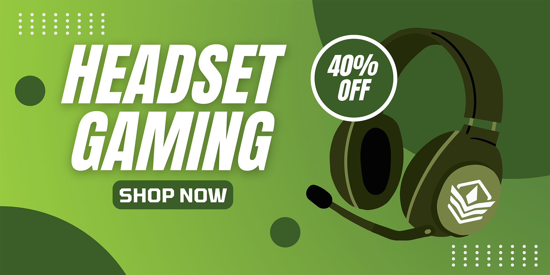 Green Simple Discount Banner